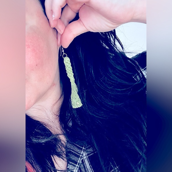 NEW »-»FaNcY MoDeRn MaCrAmE EaRrInGS«HaNdCrAfTeD »ClAsSiC bOhO sTyLe« ALL CöLöRs - Picture 10 of 16